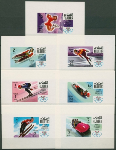 Fujeira 1968 Olympiade 214/20 Einzelblocks postfrisch geschnitten (C18923)