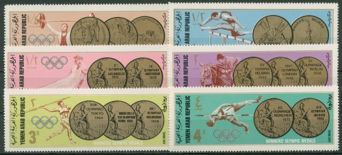 Jemen (Nordjemen) 1968 Goldmedaillen Olympiade 796/801 A postfrisch