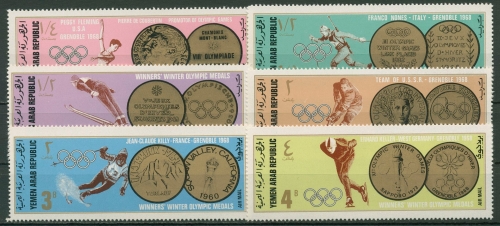 Jemen (Nordjemen) 1968 Goldmedaillen Olympiade 761/66 postfrisch