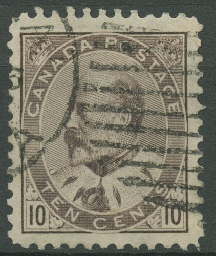 Kanada 1903 König Edward VII. 10 Cents, 81 gestempelt, TOP-Zentrierung
