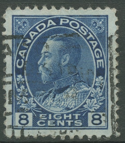 Kanada 1922 König Georg V. in Admiralsuniform 8 Cents, 111 gestempelt