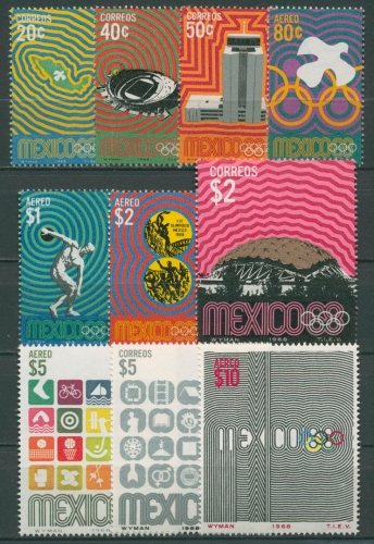 Mexiko 1968 Olympiade Mexiko 1283/92 postfrisch