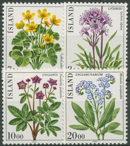 Island 1983 Pflanzen Blumen 592/95 postfrisch