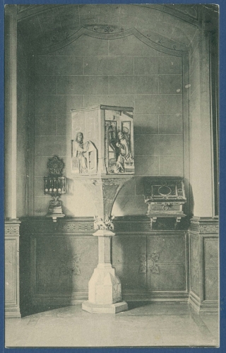 Lutherstadt Wittenberg Lutherhalle mit Betpult und Kanzel, ungebraucht (AK3060)