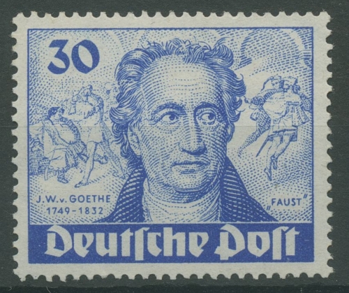 Berlin 1949 Goethejahr 63 postfrisch, bügig (R19218)