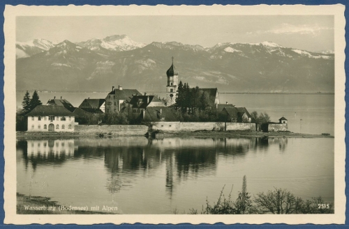 Wasserburg am Bodensee Pfarrhof und Pfarrkirche St. Georg, ungebraucht (AK3058)