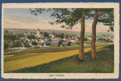 Bad Steben Gesamtansicht, gelaufen 1917 Marke fehlt (AK3191)