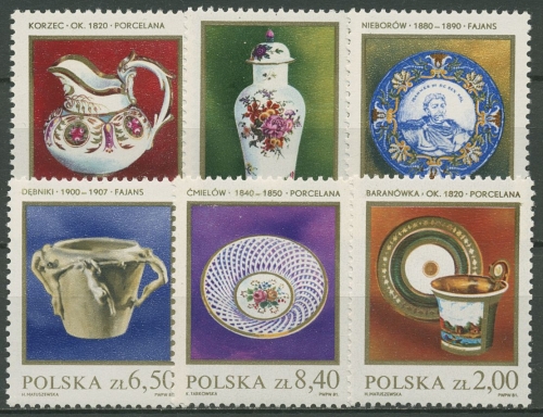 Polen 1981 Fayencen Keramik Porzellan 2739/44 postfrisch