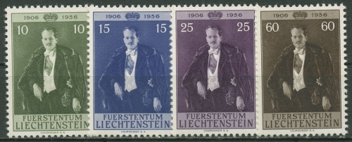 Liechtenstein 1956 Fürst Franz Josef II. 348/51 postfrisch