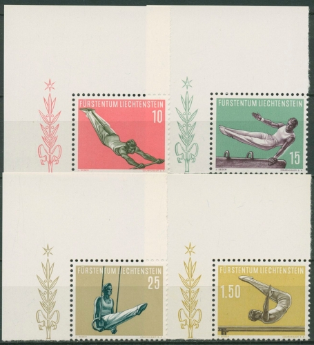 Liechtenstein 1957 Sport Turnen 353/56 Ecke postfrisch