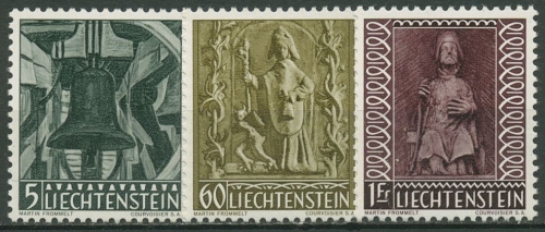Liechtenstein 1959 Weihnachten Plastiken 386/88 postfrisch