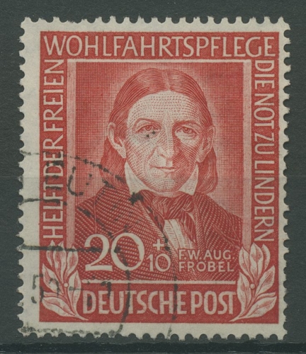 Bund 1949 Wohlfahrt Helfer der Menschheit 119 gestempelt, Zahnfehler (R19407)