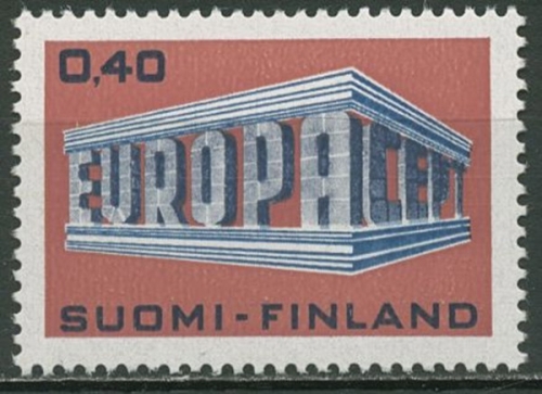 Finnland 1969 Europa CEPT Symbol Tempelform 656 postfrisch