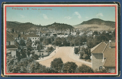 Freiburg im Breisgau Partie am Lorettoberg, gelaufen 1916 als Feldpost (AK3338)