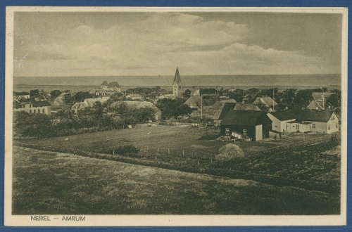 Nebel Insel Amrum, gelaufen Marke fehlt (AK3294)