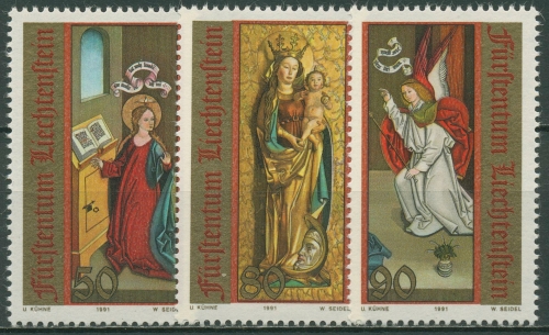 Liechtenstein 1991 Weihnachten St.-Mamertus-Kapelle Triesen 1027/29 postfrisch