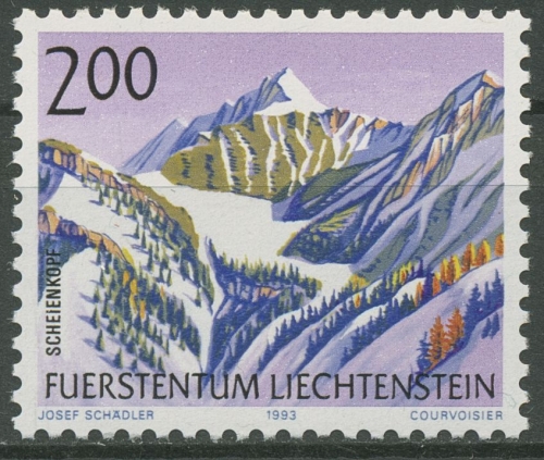Liechtenstein 1993 Berge Scheienkopf 1059 postfrisch