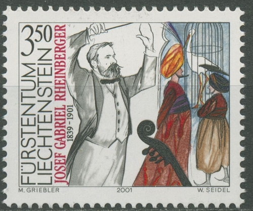 Liechtenstein 2001 Komponist Josef Gabriel v. Rheinberger 1274 postfrisch