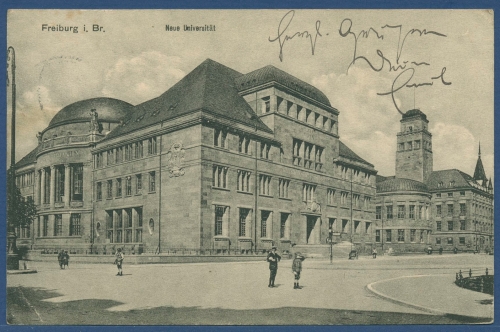 Freiburg im Breisgau Neue Universität, gelaufen Marke fehlt (AK3390)