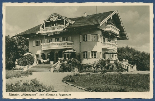 Kurheim Alpenpark Bad Wiessee am Tegernsee, gelaufen 1951 (AK3385)