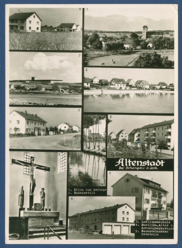 Altenstadt bei Schongau Luftlandeschule Neue Ortsteile, gelaufen 1964 (AK2425)