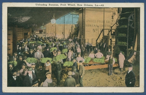 Entladen von Bananen Fruit Wharf New Orleans Louisiana, gelaufen 1926 (AK3497)