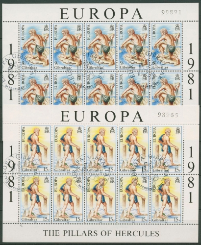 Gibraltar 1981 Europa: Folklore 416/17 K gestempelt (C30943)