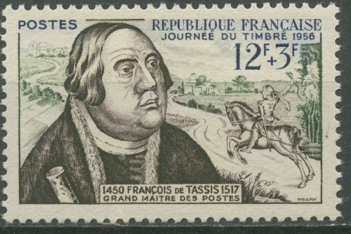 Frankreich 1956 Albrecht Dürer Kupferstich von Franz v.Taxis 1082 postfrisch