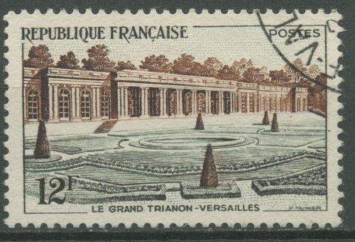 Frankreich 1956 Lustschloss Grand Trianon 1087 gestempelt