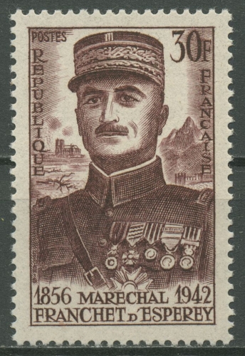 Frankreich 1956 Marschall Franchet d´Esperey 1092 postfrisch
