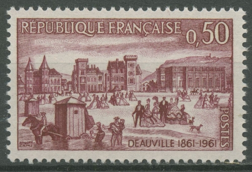 Frankreich 1961 Badestrand Deauville 1348 postfrisch