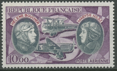 Frankreich 1972 Pilotinnen Helene Boucher und Maryse Hilsz 1797 postfrisch