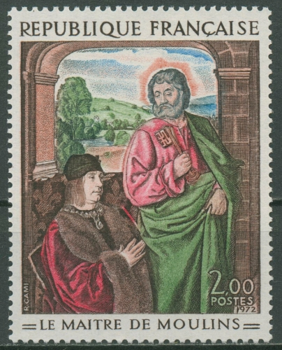 Frankreich 1972 Kunst Gemälde Moulin 1810 postfrisch