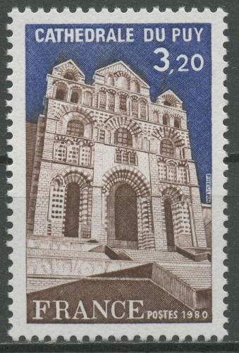 Frankreich 1980 Tourismus Kathedrale Le Puy 2204 postfrisch