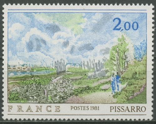 Frankreich 1981 Kunst Gemälde Camille Pissarro 2258 postfrisch