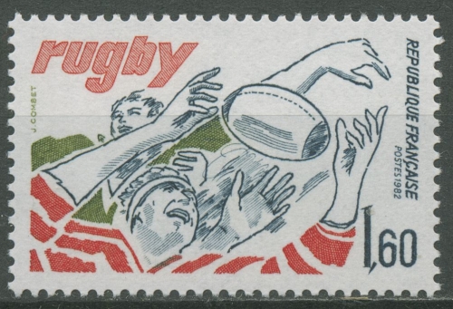 Frankreich 1982 Sport Rugby 2355 postfrisch