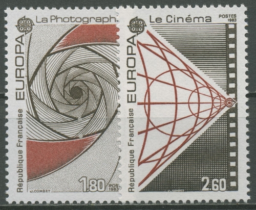 Frankreich 1983 Europa CEPT Fotografie Film 2396/97 postfrisch