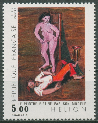 Frankreich 1984 Zeitgenössische Kunst Gemälde Jean Hélion 2474 postfrisch