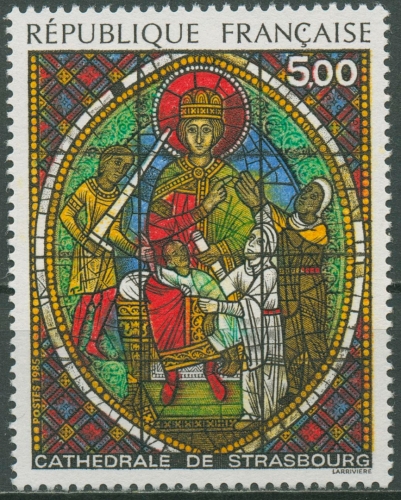 Frankreich 1985 Münster Straßburg Buntglasfenster 2494 postfrisch