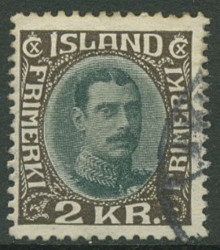 Island 1931 König Christian X. 166 gestempelt