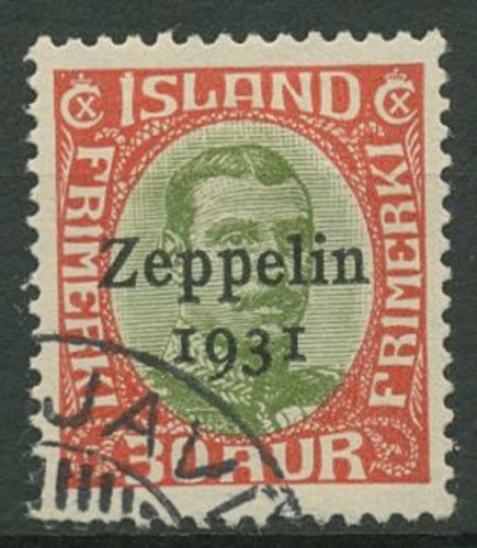 Island 1931 Luftschiff Graf Zeppelin 147 gestempelt