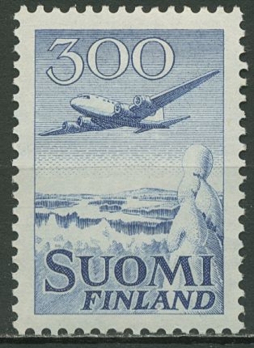 Finnland 1958 Freimarke Flugzeug Douglas DC-6 488 postfrisch