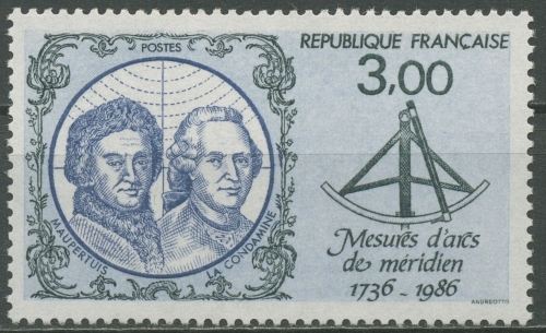Frankreich 1986 Lappland Vermessungsexpedition 2561 postfrisch