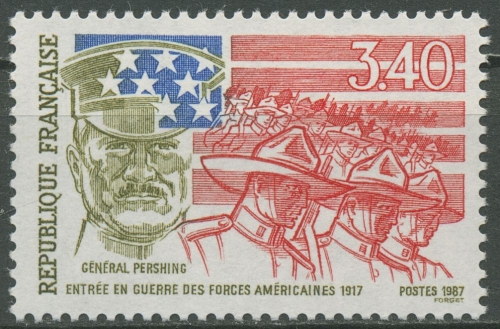Frankreich 1987 USA Beginn Erster Weltkrieg 2612 postfrisch