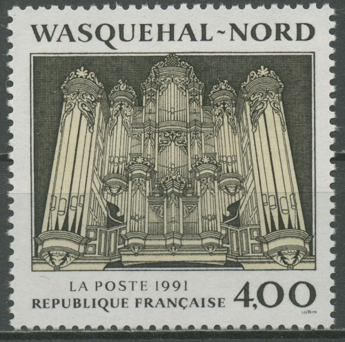 Frankreich 1991 Tourismus Kirche Wasquehal Orgel 2842 postfrisch