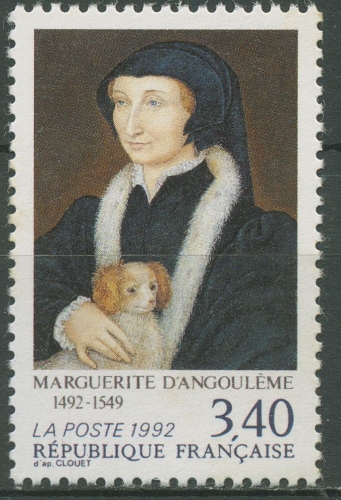 Frankreich 1992 Margarete v. Angouleme Königin v.Navarra Gemälde 2891 postfrisch