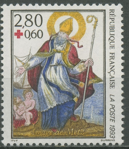 Frankreich 1993 Rotes Kreuz Heiliger Nikolaus 2998 A postfrisch