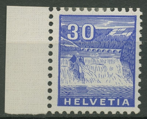Schweiz 1934 Freimarke Landschaften Rheinfall bei Schaffhausen 276 mit Falz
