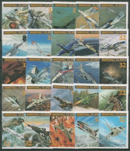 Marshall-Inseln 1995 Kampfflugzeuge 636/60 postfrisch