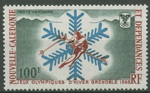 Neukaledonien 1967 Olympische Winterspiele '68 in Grenoble 447 postfrisch
